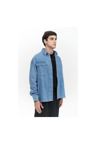 Mai Collection Mai Studios Co. Ethan Mavi Unisex Jean Gömlek Mavi