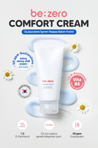 Derma Factory Guaiazulene İçeren Hassas Bakım Kremi Derma Factory Be Zero Comfort Cream 80 ML