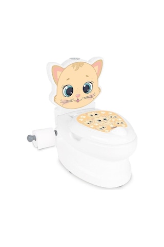Pilsan Eğitici Kedi Klozet - Çocuk Klozeti Çok Renkli