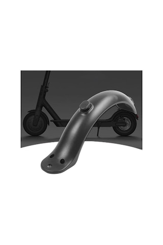 E-scooter Arka Teker Çamurluk Dayanıklılığı Geliştirilmiş Policar Siyah