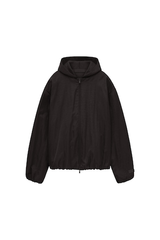 United Colors Of Benetton Fear Of God Doku Desenli Naylon Kapüşonlu Bomber Ceket Siyah
