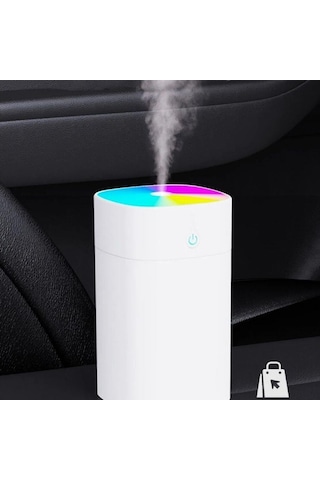 H2o Humidifier 400 Ml Ulrasonik Hava - Oda- Araç Nemlendirici Buhar Makinesi Aroma Difüzörü-1259