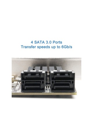 5075 Pci Express Pci-e 4 Port Sata 3.0 Hdd Ssd Çoklayıcı Kart