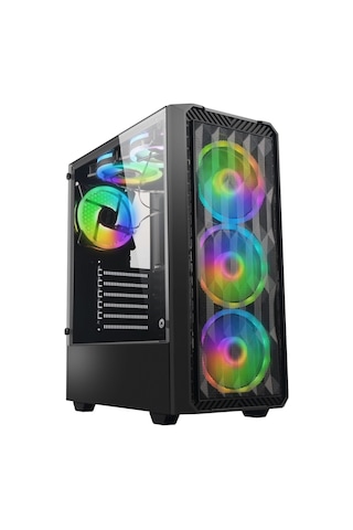 Xaser ABYSSX1 i5-12400F 16 GB 512 GB M.2 NVMe SSD 8 GB RX580 Free Dos Masaüstü Oyuncu Bilgisayarı