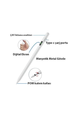 Ally K-2268 Dijital Göstergeli Universal Stylus Dokunmatik Kalem