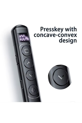 Global S7 Pointer Dijital Led Ekran Şarj Edilebilir Lazer Sunum Kalemi