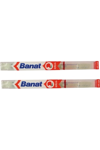 Banat Yetişkin Diş Fırçası Medium Şeffaf 2 Adet