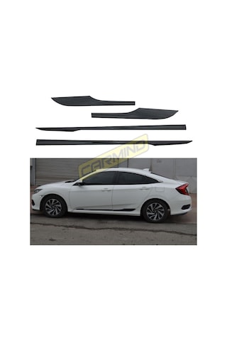 Honda Civic Fc5 Yan Kapı Çıtası Piano Black 2016-2021