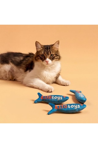 Kito Toys Balık Peluş Kedi Oyuncağı