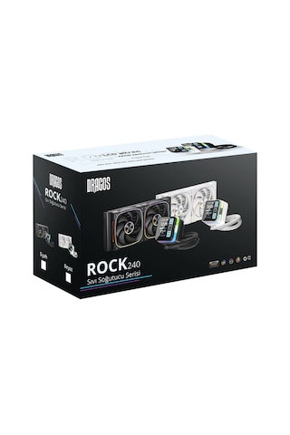 Dragos Rock Lcd Ekranlı 240mm Argb Siyah İşlemci Sıvı Soğutucu