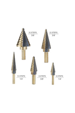 Hallow Hss Titanyum Adım Matkap Ucu 5 Adet