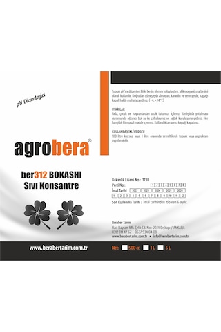 Agrobera 312 Ph Düzenleyici 1 Litre