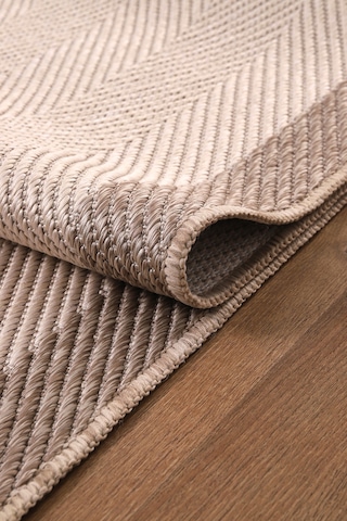 Elit Premium Sisal Jut Halı 1405 Hav Ve Toz Yapmaz Bordürlü Halı Krem-bej Krem - Bej