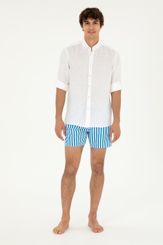 U.s. Polo Assn. Erkek Saks Deniz Şortu 50282929-vr045 Saks