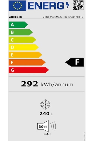 Arçelik 2298J F 298 LT Sandık Tipi Derin Dondurucu