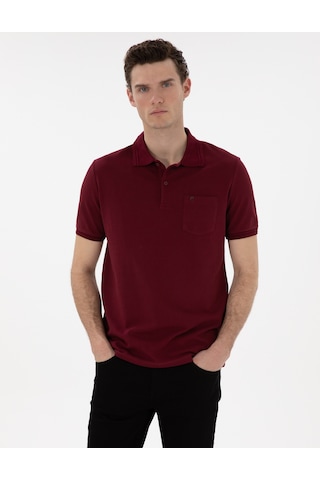 Pierre Cardin Erkek Bordo Tişört Basic 50306552-vr014 Bordo