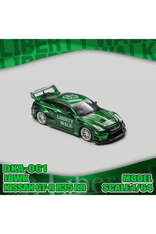 Demon King Auto Nissan Gtr R35 Rr Lbwk Green Livery Dka-061 1/64 Pleksi
