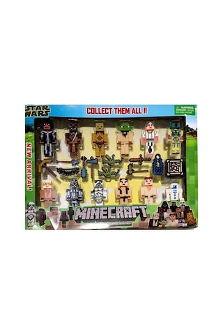 Star Wars 23 Parça Aksesuarlı Minecraft Benzeri Yeni Figür Oyuncak Serisi