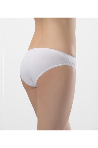 Türen 238 İkili Likralı Fistolu Bikini - Beyaz Beyaz