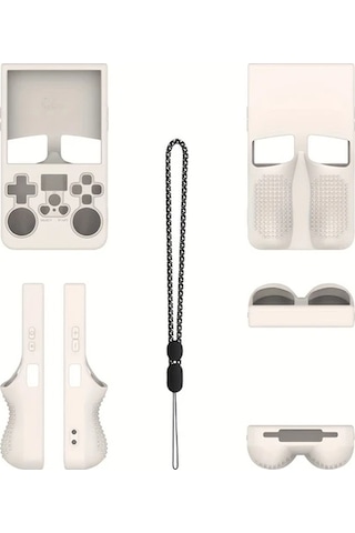 Elmpaly R36 Max Açık Kaynak Taşınabilir El Konsolu İçin Beyaz Silikon Koruyucu Kılıf Toz Geçirmez Çizilmeye Dayanıklı