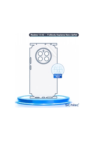 Realme 13 4g Uyumlu Fullbody Arka Kaplama Hidrojel Koruyucu Film 59122302