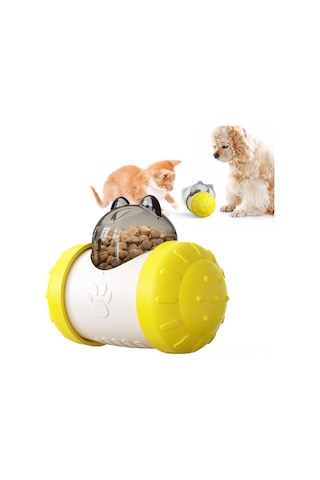 Kosona Kedi Köpek Oyuncağı: Akıllı Yavaş Yeme Leakage Topu - Elektriksiz, Dayanıklı, Etkileşimli Evcil Hayvan Eğitici Oyuncak Pembe