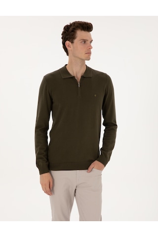 Pierre Cardin Erkek Haki Kazak /triko 50314191-vr027 Haki
