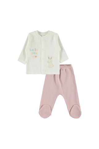 Civil Baby Kız Bebek Zıbın Setleri - Pudra