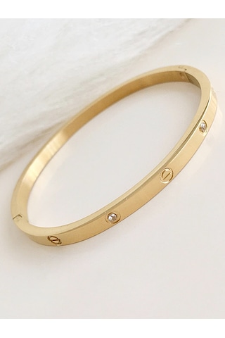 Yeni Takı Blk-1022 Kadın Çelik Bileklik