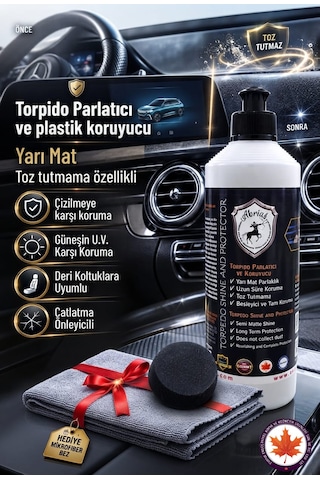 Torpido Parlatıcı Ve Koruyucu Pro 500ml + Bez Ve Sünger Hediye 1 adet