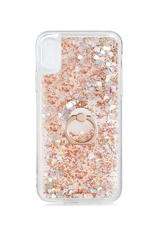 Apple Uyumlu iPhone X Kılıf Zore Milce Kapak-Gold