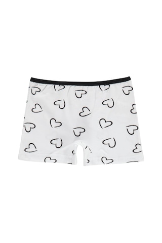 Civil Girls Civil Kız Çocuk Kalp Desenli Kız Çocuk 2'li Boxer Likralı Süprem Okul Kreş Ve Günlük Kullanım Çok Renkli