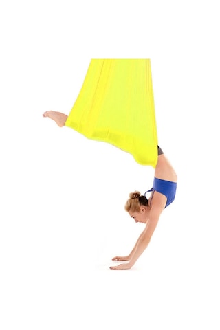 Bundera Yoga Fly Hamağı Sarı - Tavana Askılı