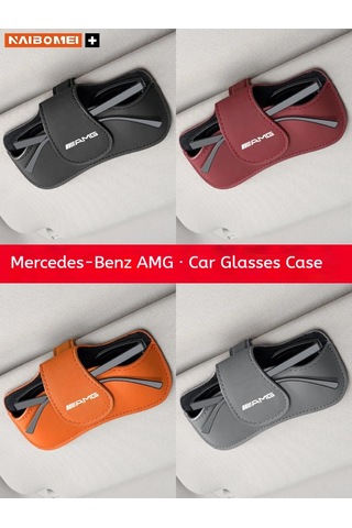 Araba Visor Pu Deri Gözlük Depolama Klip Güneş Gözlüğü Tutucu Gözlük Tutucu Için Orange