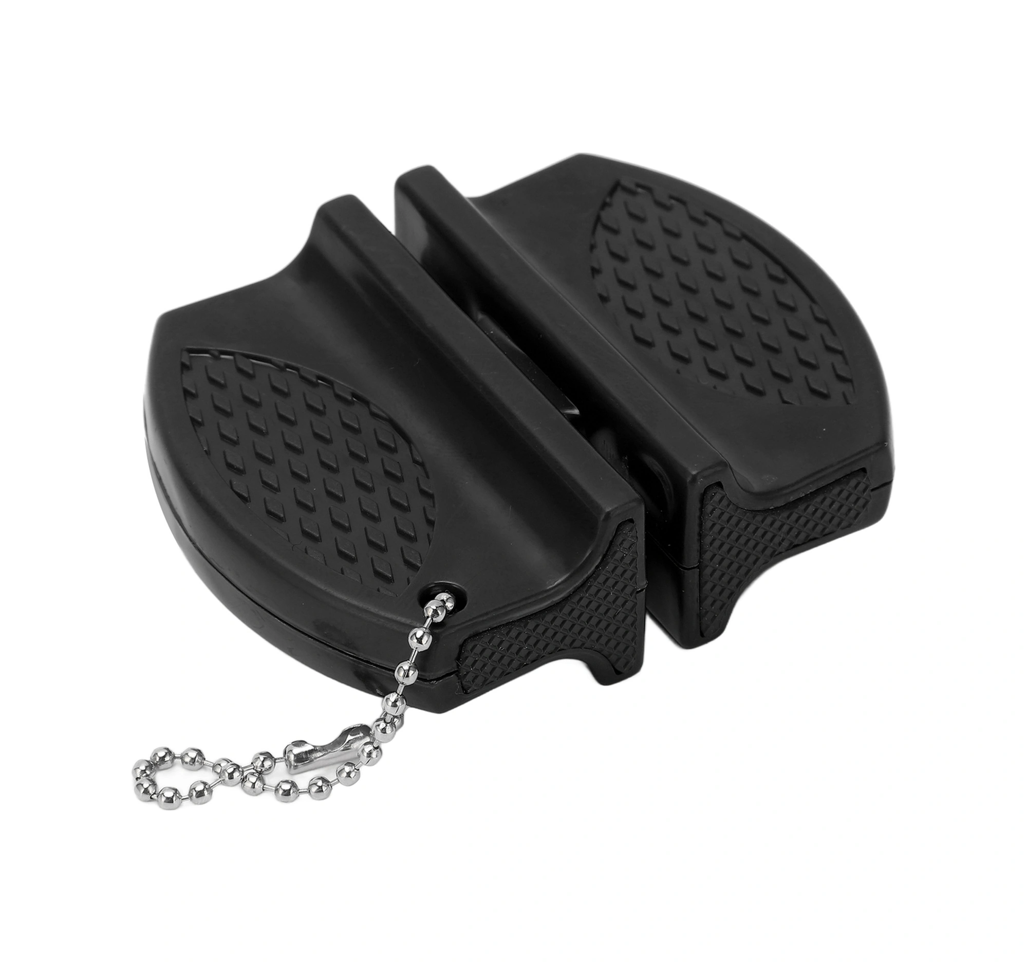 Shineyee Taşınabilir Mini Bıçak Taslağı - İki Yönlü Carbide Ve Seramik Uçaklı, Kaymazsız Kollü, Dış Mekan Ve Mutfak İçin Siyah