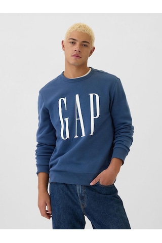 Gap V-lw Db Fleece Erkek Sweatshirt-8079 Lacivert