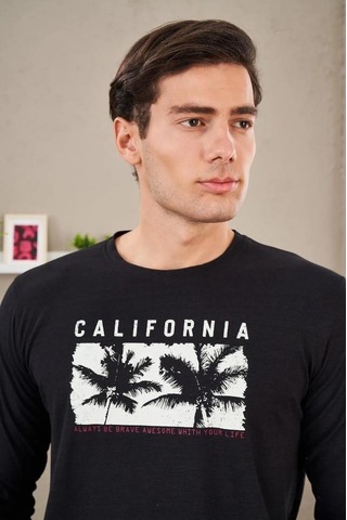 Pjs 23702 Erkek Baskılı Pijama Takım 001