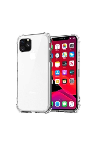 Apple Uyumlu iPhone 12 Mini Kılıf Şeffaf Nitro Anti Shock Kapak Renksiz