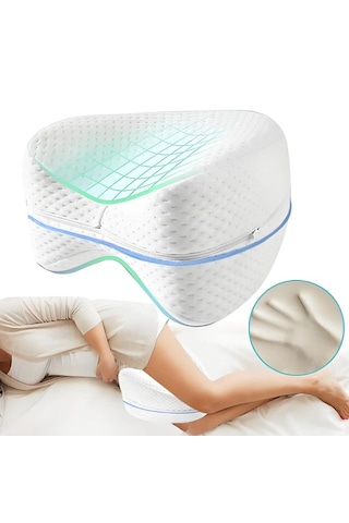 SimpleThePillow Bacak Arası Yastık Diz Yastığı Yan Uyuyanlar Için Destekleyici