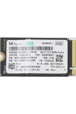 Skhynix HFM256GD3HX015N 256 GB M.2 2242 SSD Skhynix HFM256GD3HX015N 256 GB M.2 2242 SSD