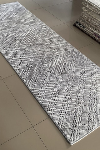 Lüle Halı Delüx Kaymaz Taban Halı Yolluk Gri Renk, Dlx7050