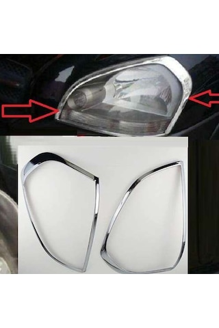 Hyundai Tucson 2004 2014 Ön Far Kaplama Abs Krom