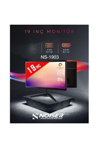 Noiser Ns-1903 19" İnç 1440 900 Hd 5ms 60hz Hdmı+vga Hd Led Monitör