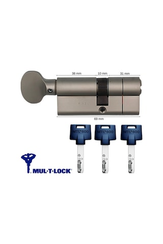 Mul-t-lock Mtl 600 Tokmaklı Tuzaklı Bilyalı Kapı Kilidi 69 Mm