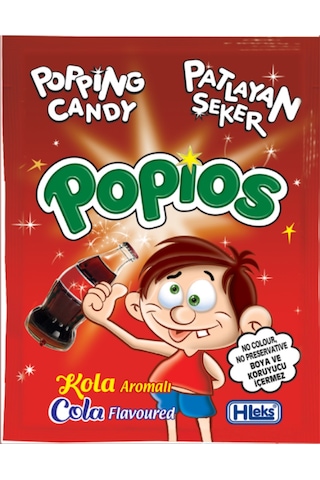 Hleks Patlayan Şeker Papios 40 Adet Kolalı 4 Paket
