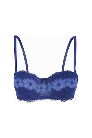 Loya Kadın Lacivert Fiori Dolgulu Straplez Sütyen Lacivert