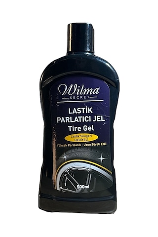 Wilma Secret Lastik Parlatıcı Jel - Sünger Yüksek Parlaklık Ve Islak Görünüm 500ml 4 Adet