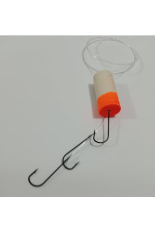 Virax Çinekop Takımı Fosforlu Uv Turuncu Siyah İğne 10 Adet