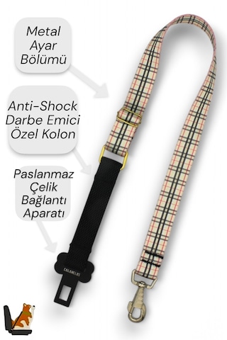 Caramelos Kedi Ve Köpek Araç Emniyet Kemeri , Araç Tasması Brbry