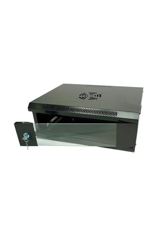 Racksan Ml-6404s 4u Duvar Tipi Kabinet 200-530-400 Raf+fan+priz Kdo